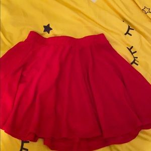 Red skirt
